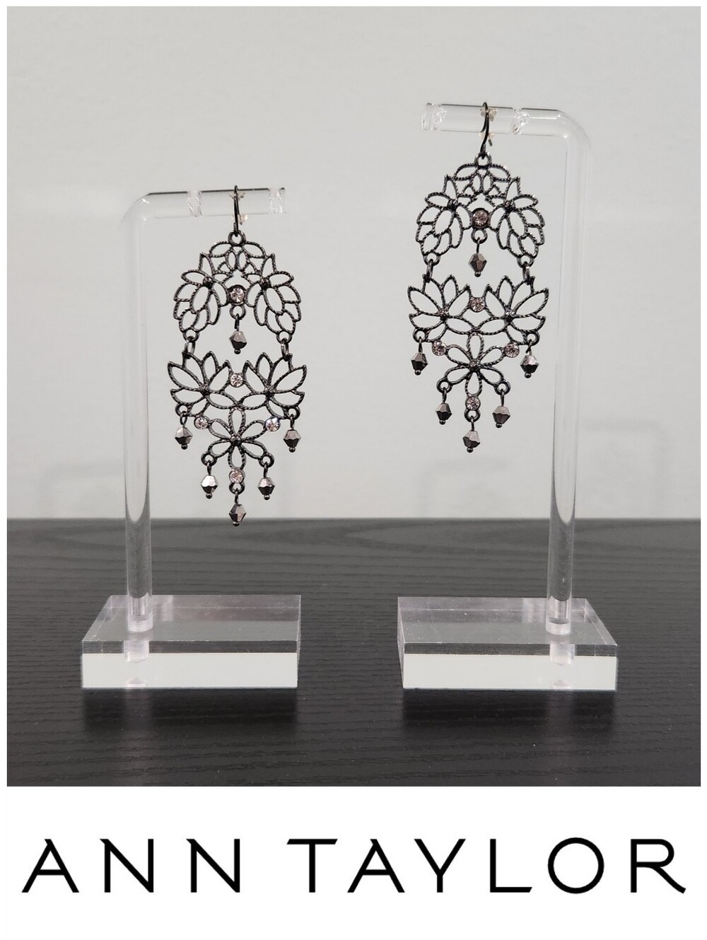 Floral Filigree Chandelier Earrings
